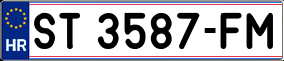 Trailer License Plate